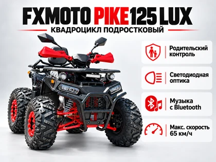 Чёрно-красный вариант FXMOTO PIKE 125 LUX